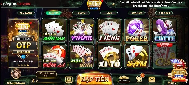 Cổng game bài Hitclub
